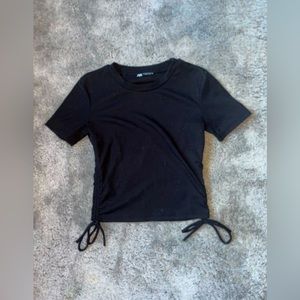 ZARA womens black top